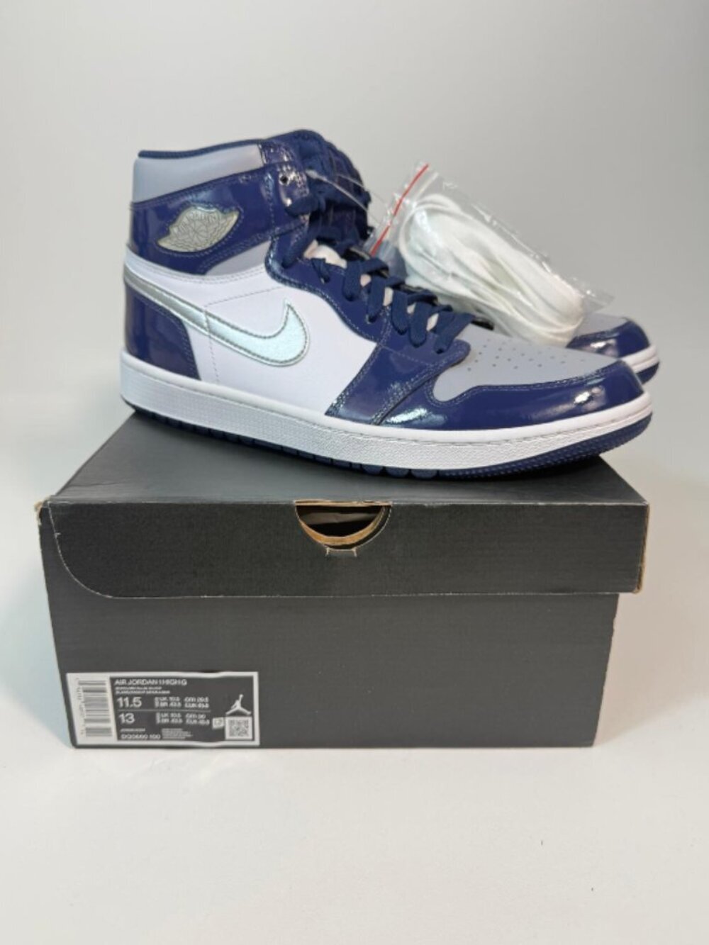 Jordan 1 Retro High Golf Patent Midnight Navy - Size 11.5